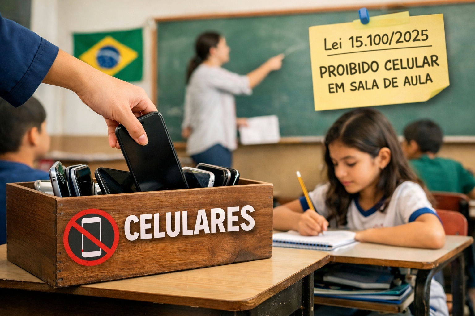 O que mudou após um ano da proibição de celulares nas escolas brasileiras?